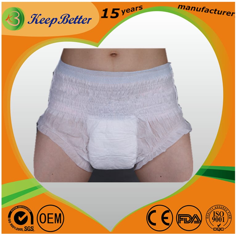 XXL Overnight Incontinence Pull Up Underwear Brief Diaper for Adults -  Disposable Diapers and Pads Contract Manufacturer, OEM Private Label White  Label Manufacturing Supplier, Wholesale in Bulk Available