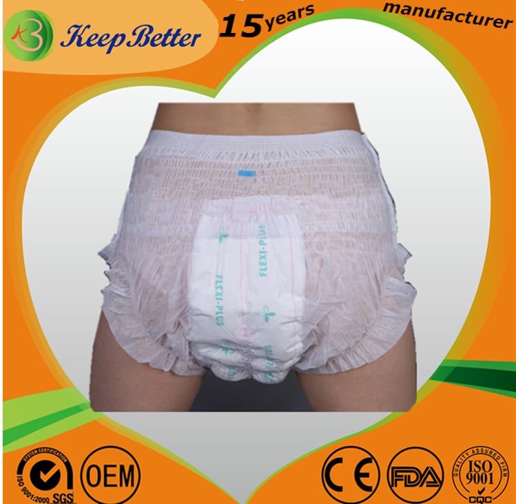 Custom Disposable Adult Incontinence Diaper Pull up Panty Nappy
