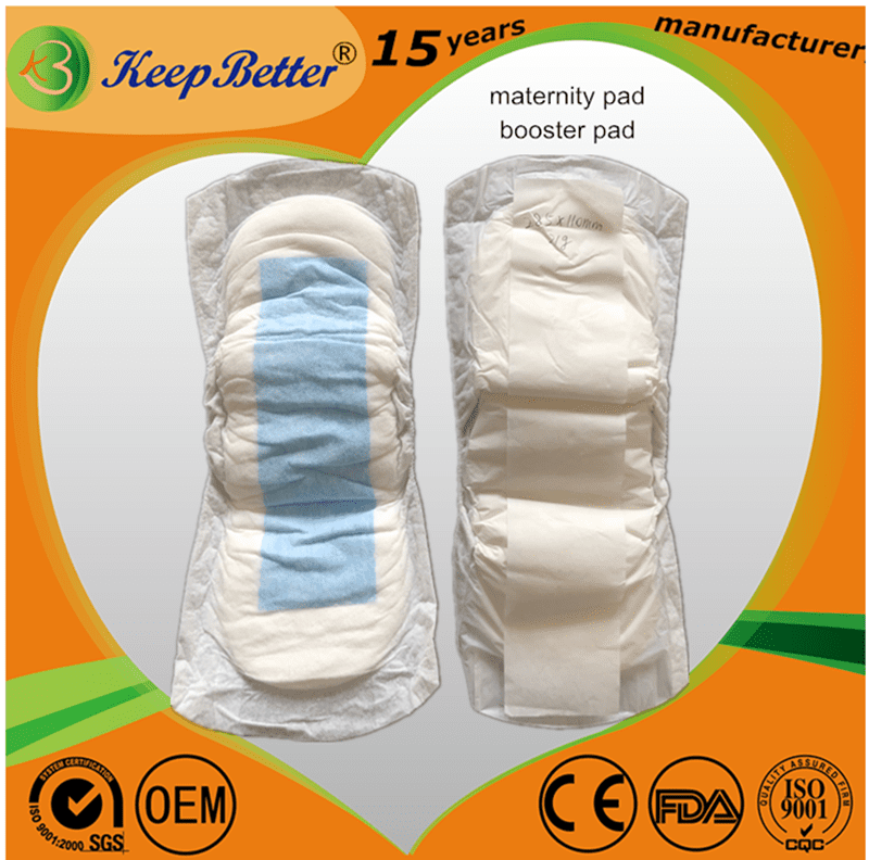 Female Non-Woven Disposable Breathable Maternity Sanitary Pad with ADL -  Disposable Diapers and Pads Contract Manufacturer, OEM Private Label White  Label Manufacturing Supplier, Wholesale in Bulk Available