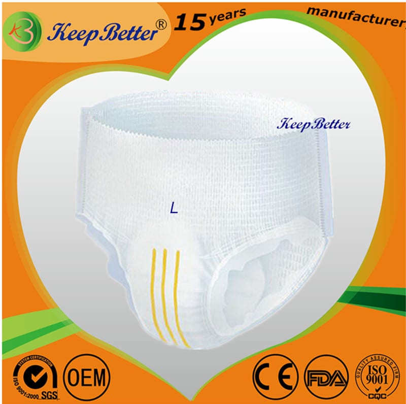 Premium Wetness Indicator Pull Up Briefs/Diapers/Nappies/Pampers for Adults  - Disposable Diapers and Pads Contract Manufacturer, OEM Private Label  White Label Manufacturing Supplier, Wholesale in Bulk Available